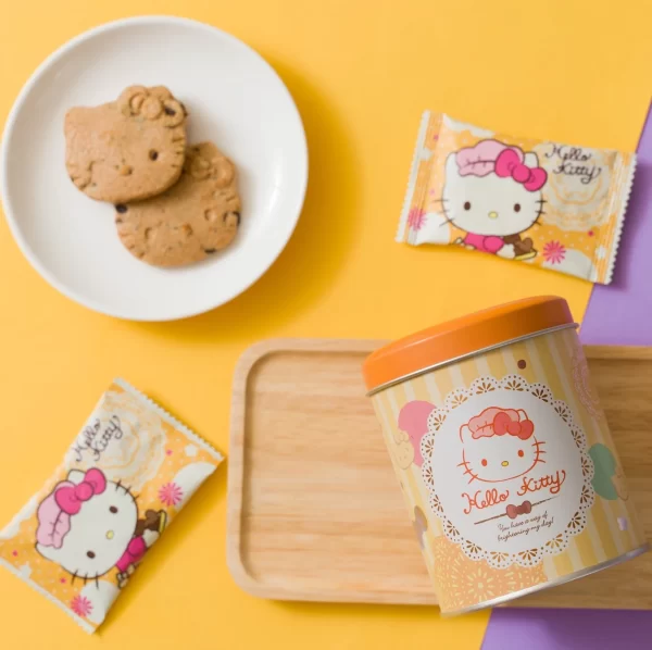 紅櫻花 Hello Kitty 造型圓罐小曲奇（伯爵茶）78g