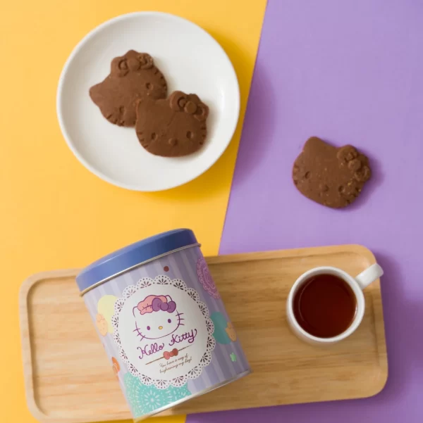 紅櫻花 Hello Kitty造型圓罐小曲奇（巧克力）78g