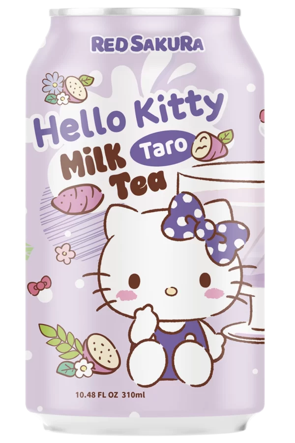紅櫻花 Hello Kitty 奶茶 310ml（芋香）